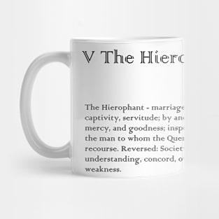 The Hierophant Tarot Arcana meaning Mug